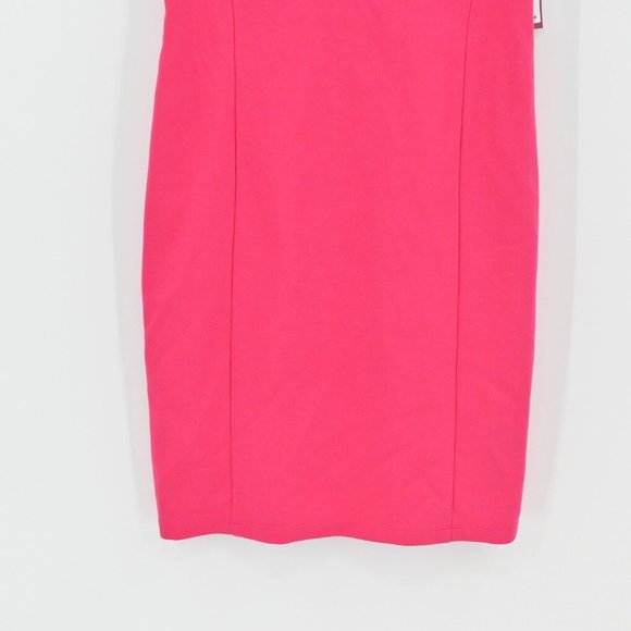 NEW TED BAKER Pink Sweetheart Neckline Mini Dress Zipper Womens Size 2 MSRP $180 - Picture 3 of 8
